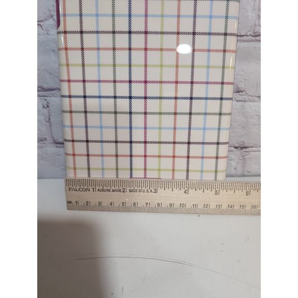 COACH F65644 Signature Plaid Mini Ipad Hard Shell Case Multicolor Tartan Plaid - Picture 5 of 9